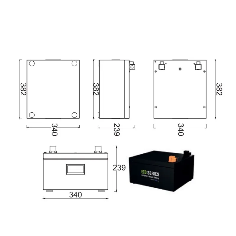 TommaTech ECO Series LiFePO4 25.6 Volt 100 Amper Lityum Batarya