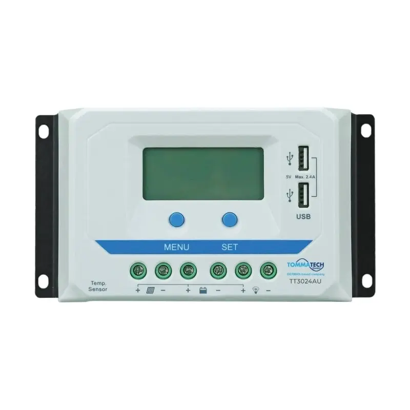 TommaTech 60 Amper PWM Şarj Kontrol Cihazı 12/24V 2USB(Şarj Regülatörü)