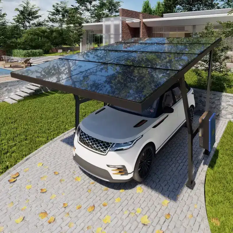 1 Araçlık Solar Otopark/Carport (Galvaniz Malzeme)(10 x TT460 Panel)